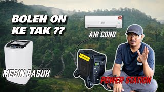 Boleh Ke POWER STATION On Aircond &amp; Mesin Basuh ❓ | NITECORE NES 2000 | Malaysia Review