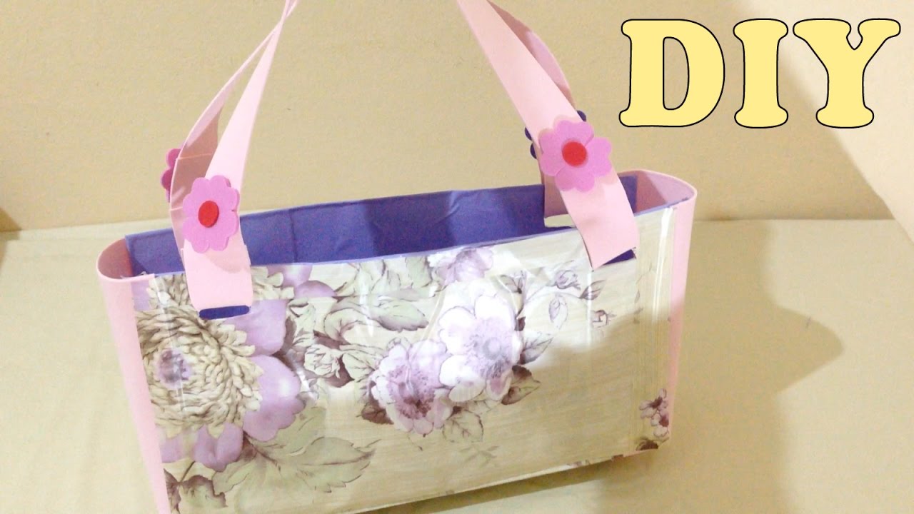 Do Lixo ao Luxo Bolsa Sacola de Praia com Caixa de Leite - DIY Artesanato