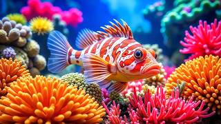 4K Coral Reef Aquarium 🐠 Exotic Tropical Fish &amp; Stunning Ocean Relaxation for Stress Relief