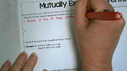 3.3 Addition Rule Mutually Exclusive