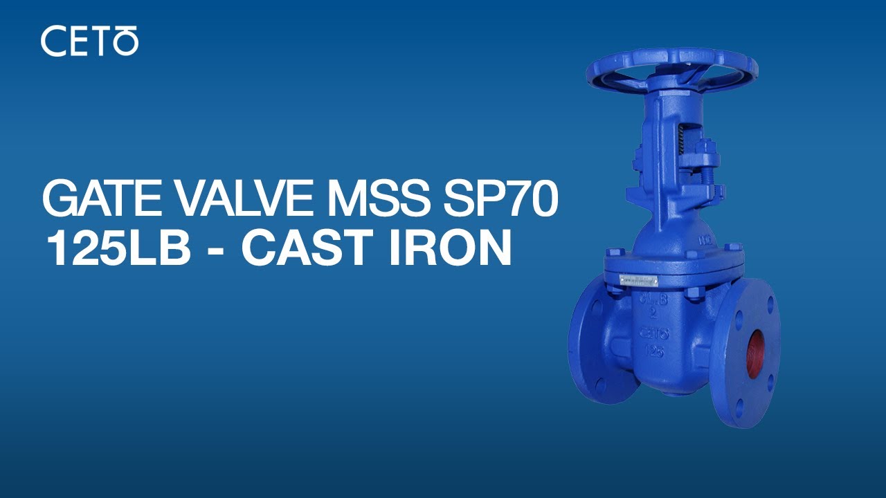 CETO Gate Valve MSS SP70 125LB Cast Iron | Durable Industrial Valve for Oil, Gas & Water Systems
