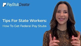 Tips For State Workers: How To Get Federal Pay Stubs