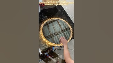 How to make the best vanity mirror with lights. #manufacturer #mirror #diy #mirrorwork #ledlights