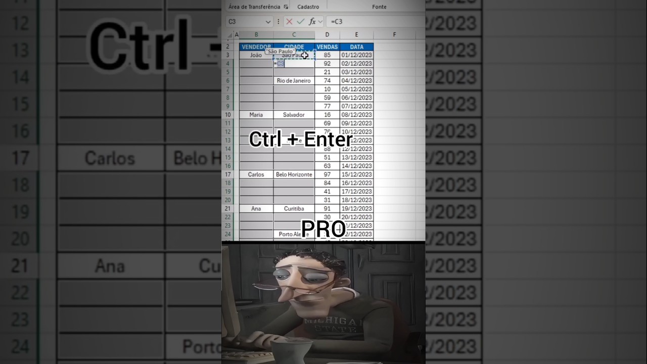 Excel Trick: Ctrl + Enter Se Seconds Me Data Fill Kare | 