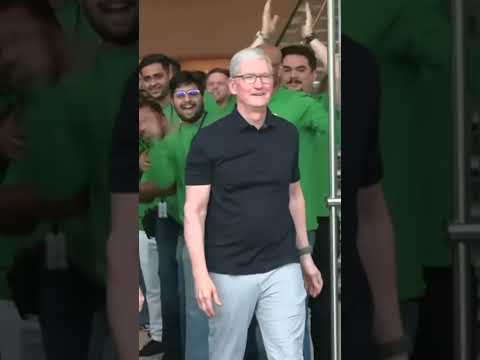 CEO Tim Cook opens first India Apple store in Mumbai