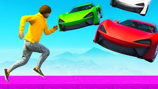 Flying Super Cars Vs Runners In GTA 5! (Funny Moments)