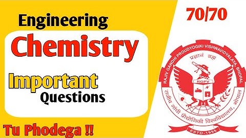 Engineering chemistry important questions // Engineering chemistry important topics