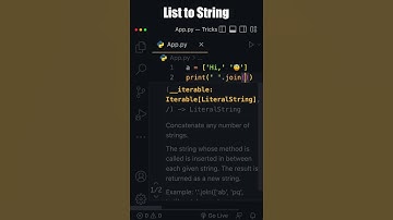🔴   Convert List to String in Python