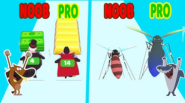 Perfect Level #94 NOOB VS PRO VS HACKER in ATM Rush, Moshiquito  -gameplay android ios Zig vs Sharko