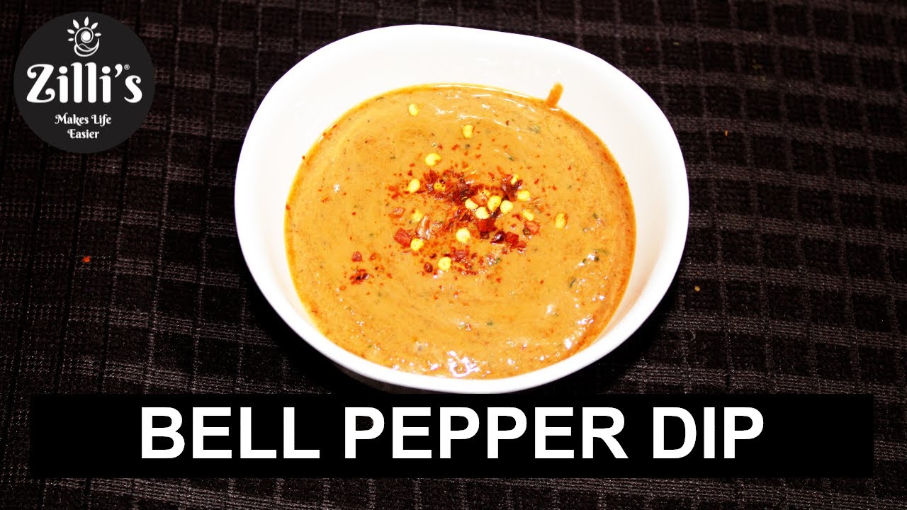 Roasted Bell Pepper Dip | रोस्टेड बेल्ल पेप्पर दिप | Keto Recipe | Quick Nachos Dip | Zilli's