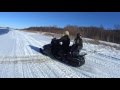 На снегоходе по воде! Snowmobile on the water!