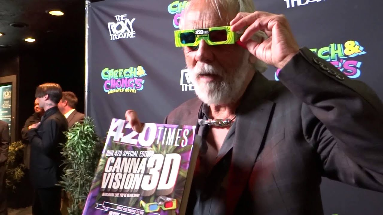 Tommy Chong and the newest issue of The 420 Times in 3D