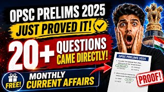 OPSC Prelims 2025 just proved it — 20+ questions came DIRECTLY from our FREE Monthly Current Affairs