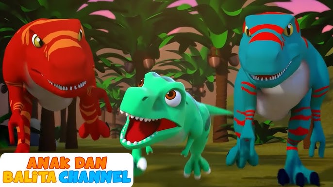 Jenis-jenis Dinosaurus, Dinosaurus Kartun, Video pendidikan anak, T-Rex, Compys