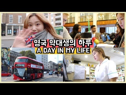 🇬🇧바쁜 약대생의 하루🤧 팀플, 미생물 퀴즈, 수업, 약국 알바 l 영국 런던 유학생 일상 브이로그