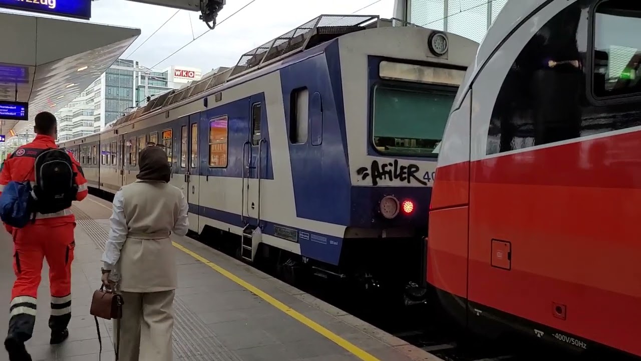 ÖBB Cityjet Triebwagen 4746 075 schlepp die defekter SGP-4020 302 im Praterstern ab (10.04.2024)