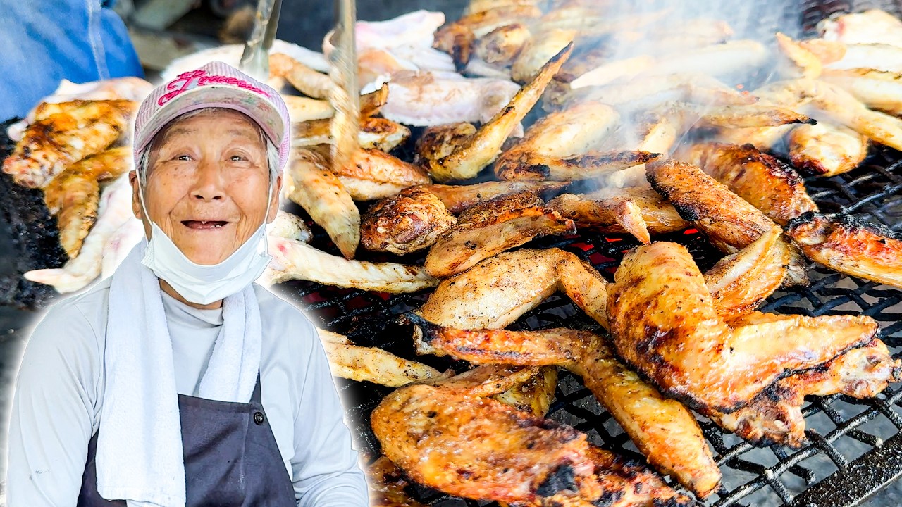 Only 1 Day a Week! 79yo Solo Grandma’s Yakitori & Pig’s Feet at Stall Deep in Mountains “No Profit”