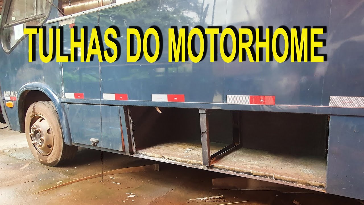 FABRICAÇÃO DE TULHAS EXTERNAS  (Motorhome artesanal. Como fazer tulhas de motorhome. Bagageiro).