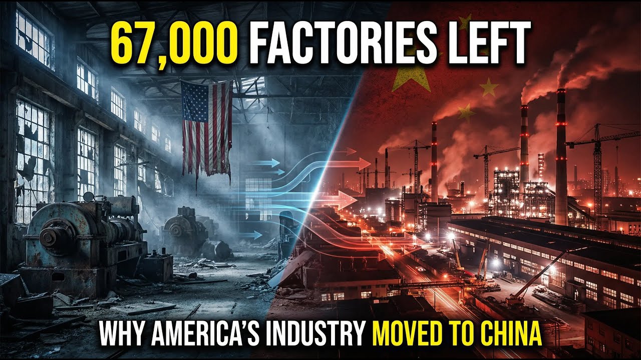 The Manufacturing Exodus: Why 67,000 U.S. Factories Moved to China in 30 Years