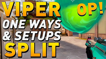 VALORANT - NEW BEST Viper One Ways & Setups for SPLIT