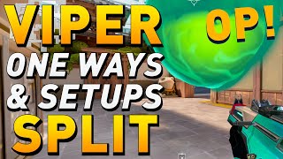 VALORANT - NEW BEST Viper One Ways & Setups for SPLIT