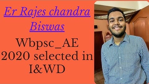 Er Rajes Chandra Biswas [] WBPSC-AE interview 2020 [] Civil engineering in bengali