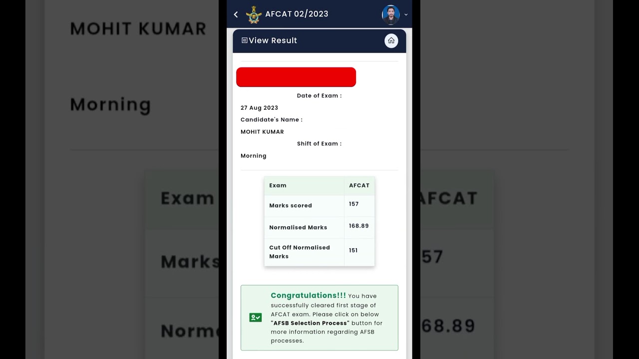 crack AFCAT exam in 1st attempt without gs/gk preperation  |AFCAT scorecard 2023|