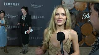 Celebrity Michelle Randolph Carpet Interview at Paramount+'s Landman Premiere Profile