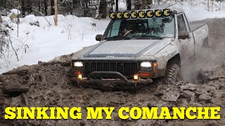 Winter Wheeling In Michigan With My Jeep Comanche!