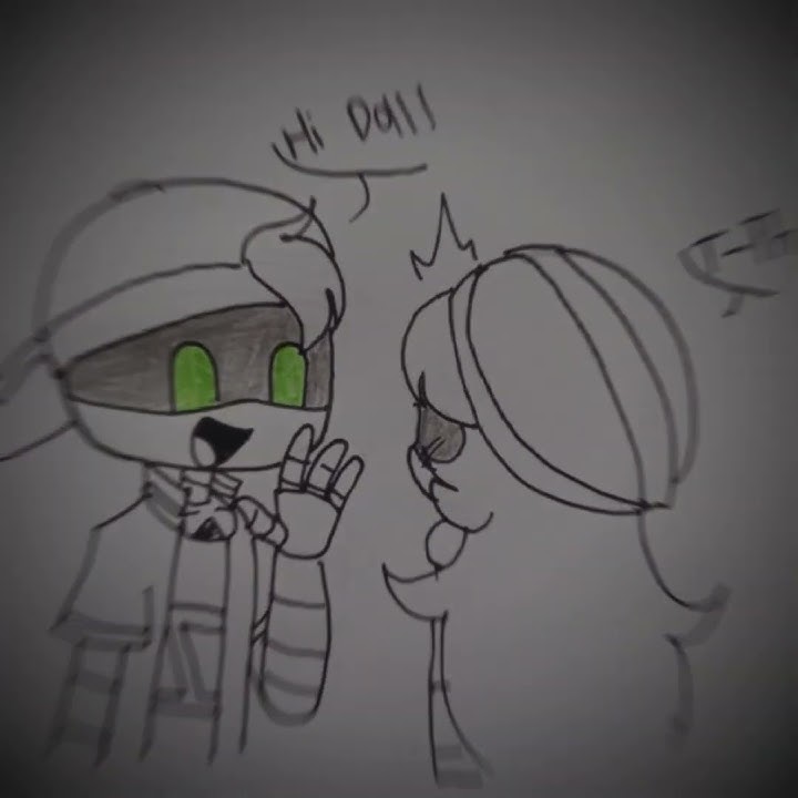 doll x Thad ||murder drone comic|| by : @_.Naifa._
