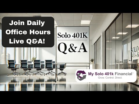 Self-Employed? Solo 401k