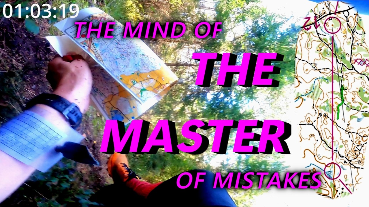 Mastering mistakes in orienteering? Long distance RACE [Orienteering Headcam]