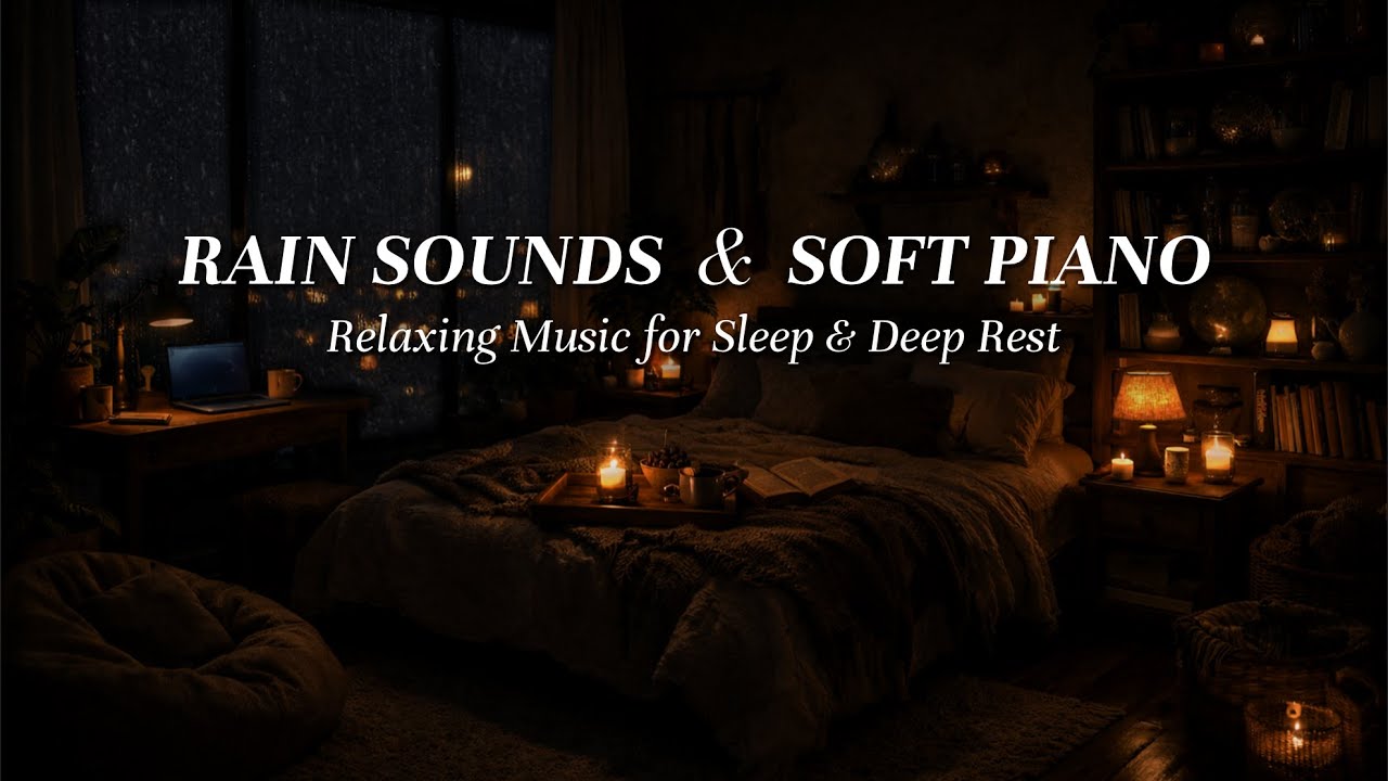 🌧️ Rain Sounds & Soft Piano for Deep Sleep 🌙 | Relaxing Music for Sleep ...