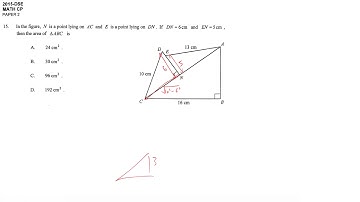 DSE maths core 2015 paper2 #15 pyth theorem