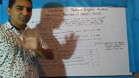 Shortcut Technique Of Article  Part 2