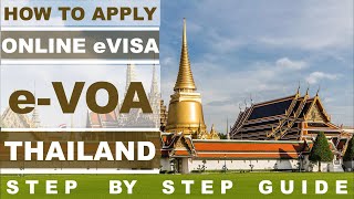 eVISA or EVOA Thailand  || Electronic VISA on Arrival || Complete details || Step by Step ||