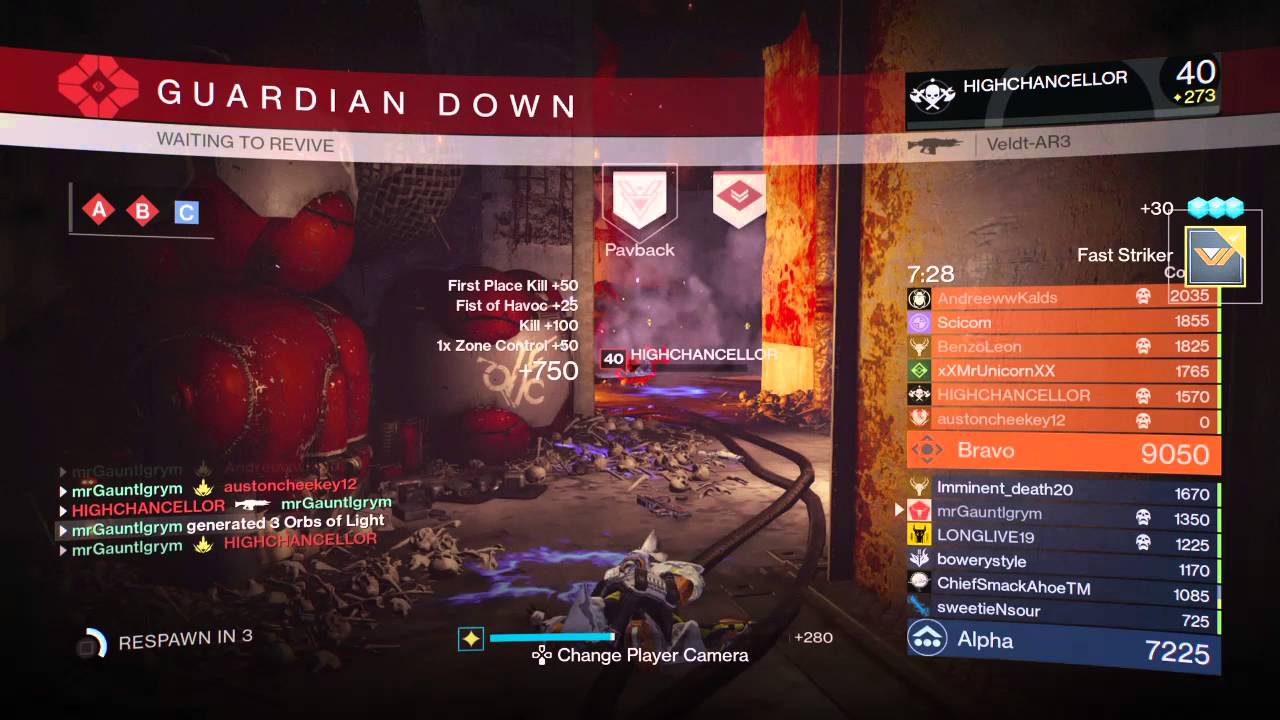 Destiny quad kill titan slam sector 618 - YouTube