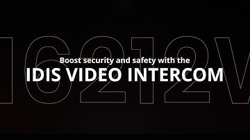 IDIS Video Intercom: Meet the DC-I6212WRX