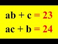 Japanese | Can you solve this ? | Math Olympiad a, b, c=?