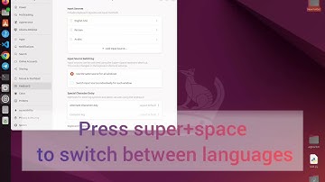 How to switch keyboard language ubuntu (linux) | تغییر زبان در اوبنتو (لینوکس)