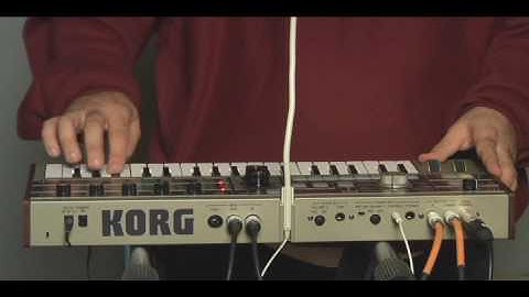 chromeo with KORG microKORG