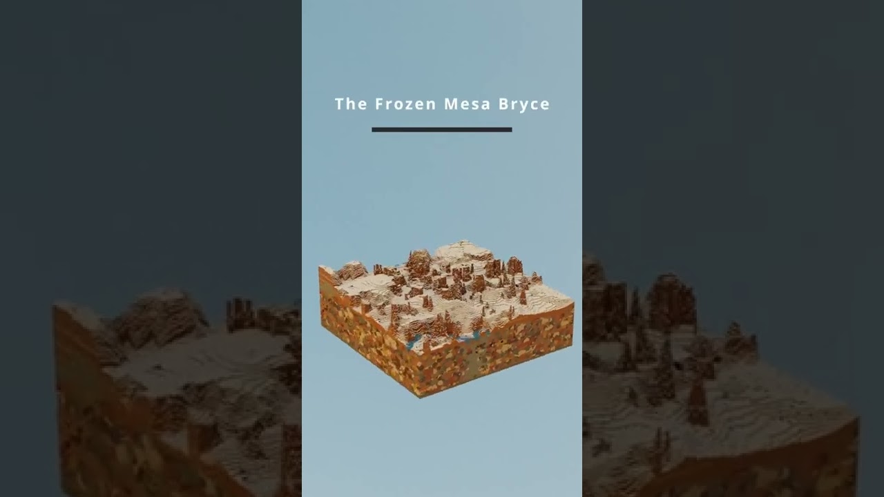 The Frozen Mesa Bryce biome - ExtraBiomes