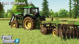 PREPPING FOR WHEAT! | East Vineland, NJ USA | FS22 Timelapse | EP 3