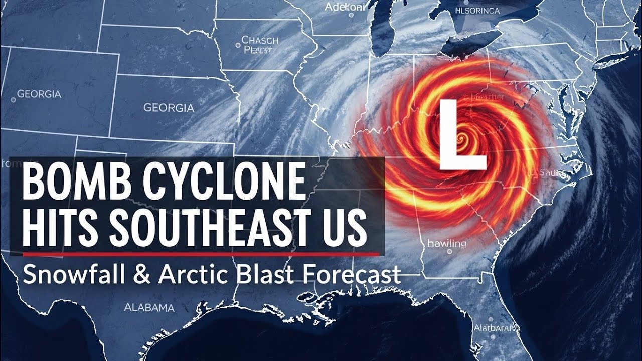 Bomb Cyclone Hits Southeast US | Snowfall & Arctic Blast Forecast