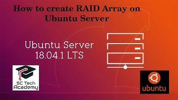 How to create RAID Array on Ubuntu Server