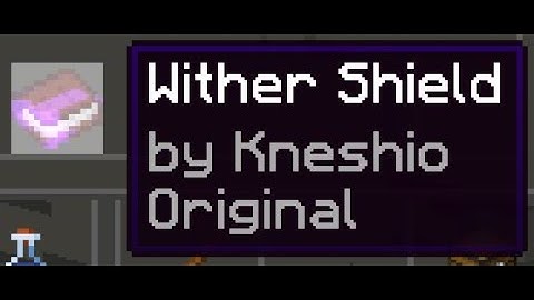 Writing on a Wither Shield Scroll Lol (Hypixel Skyblock)