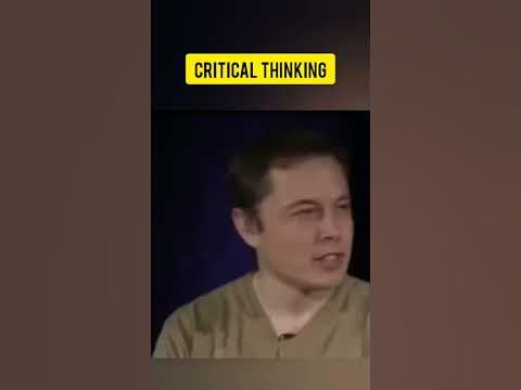 Elon Musk Advice - Critical Thinking (Success Rule) - YouTube