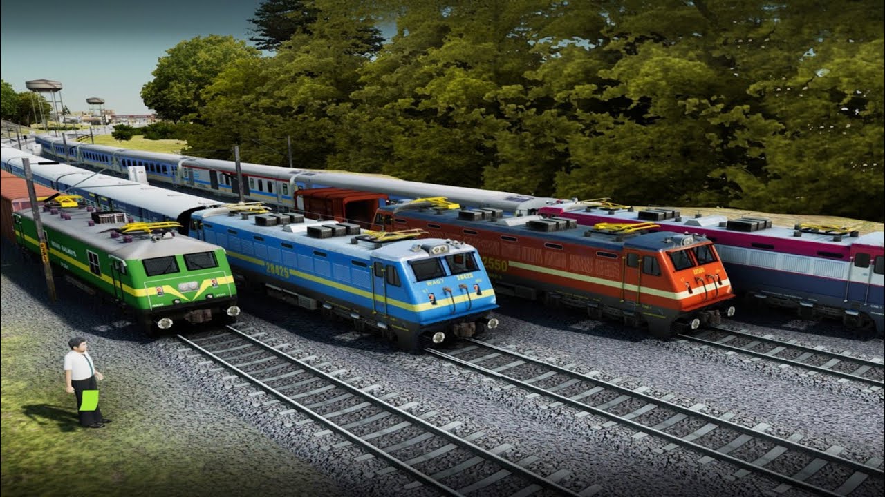 🇮🇳India Best train simulator 🚂 Top1 android 3D game realistic amazing train station 🚉