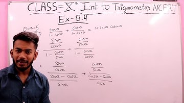 CBSE CLASS 10 MATHS EXERCISE 8.4 NCERT SOLUTION | CHAPTER 8 | INTRODUCTION OF TRIGONOMETRY