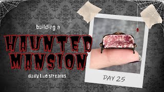 Mini Haunted Mansion, day 25: a tiny sofa